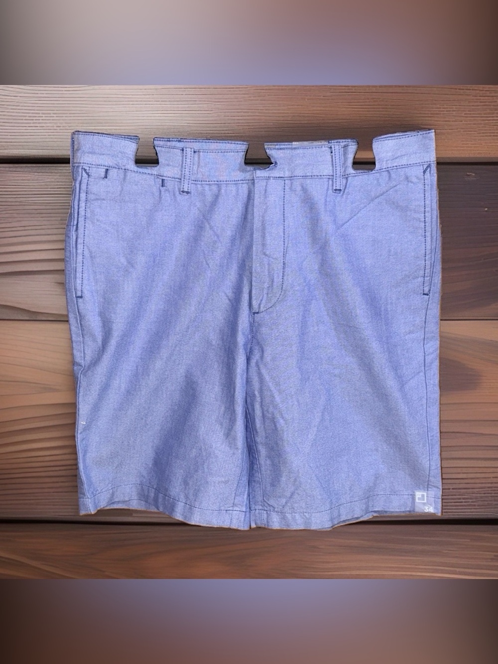 NWT JCP Men’s Light Blue Flat Front Shorts-34”x8”